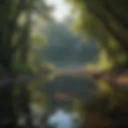 A serene landscape symbolizing tranquility and recovery