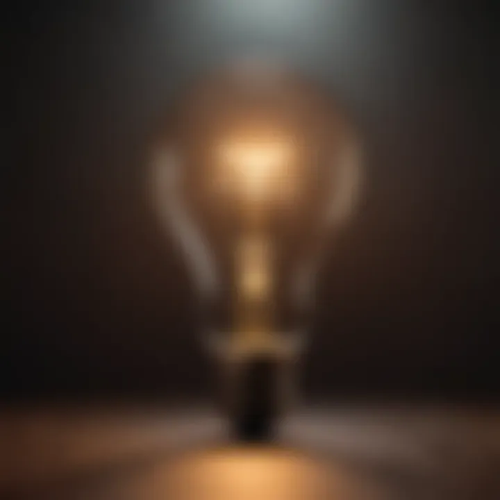 A light bulb signifying awareness and personal insight