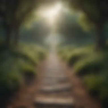 Pathway to Independent Well-Being A serene landscape illustrating the journey towards independence