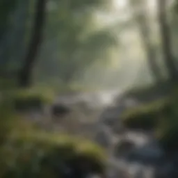 A serene landscape representing calmness and clarity amidst chaos