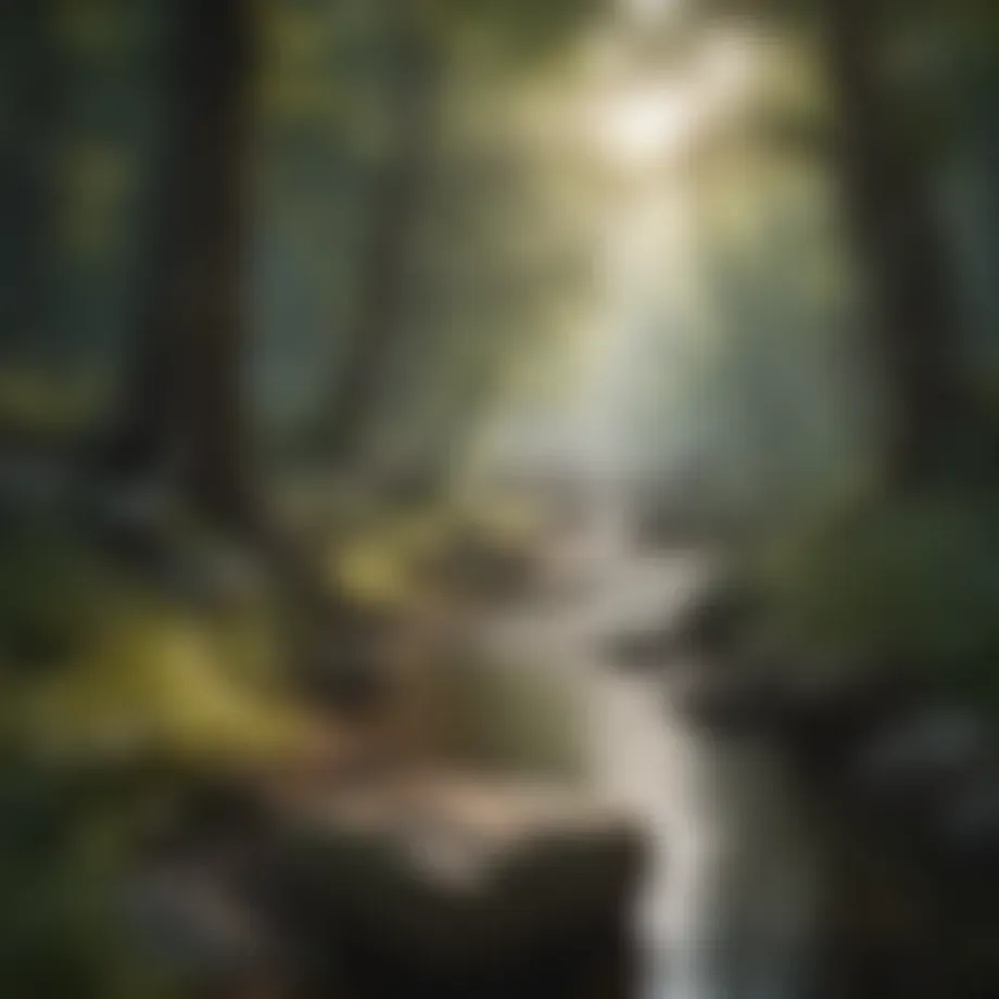 A serene landscape symbolizing emotional tranquility