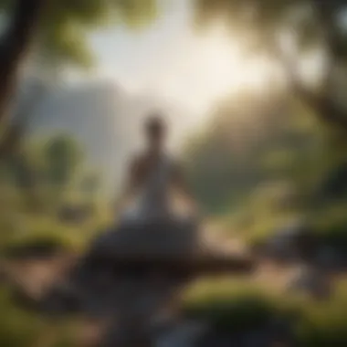 Achieving Inner Peace Nature scene representing inner peace achieved through forgiveness