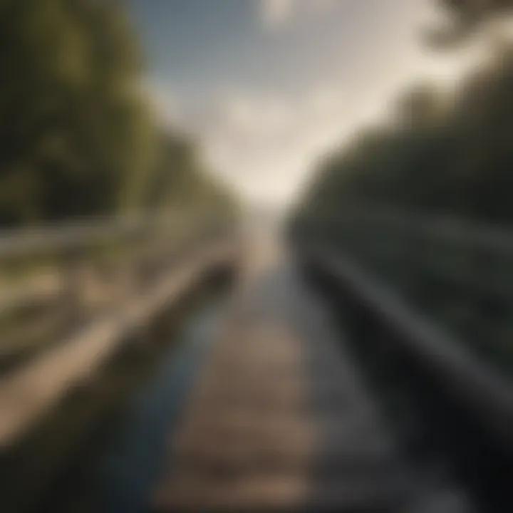 A symbolic image of a bridge connecting two sides, indicating overcoming barriers