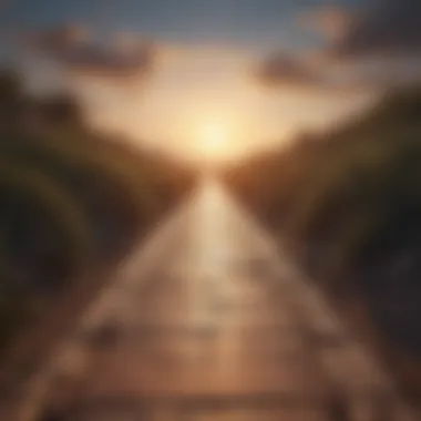 Pathway to Empowerment A pathway leading towards a bright horizon symbolizing future possibilities