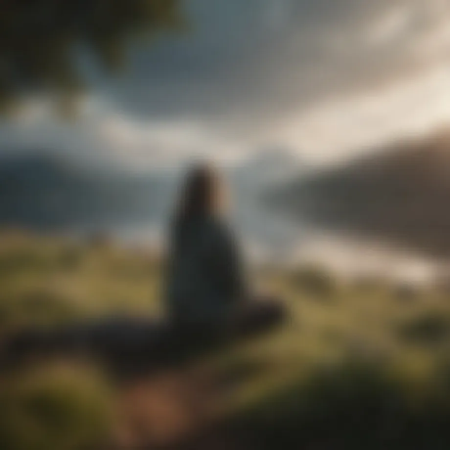 A serene landscape symbolizing hope amidst despair