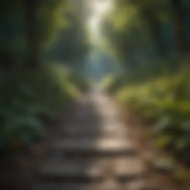 Path to Wellness A vibrant depiction of healthy lifestyle choices promoting well-being