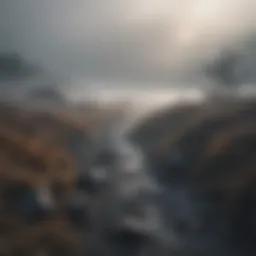 A foggy landscape symbolizing confusion and despair