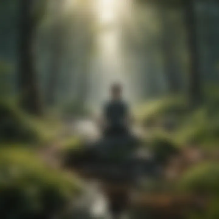 A calming nature scene representing mindfulness and emotional well-being.