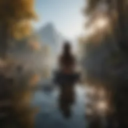 A serene landscape symbolizing solitude and reflection
