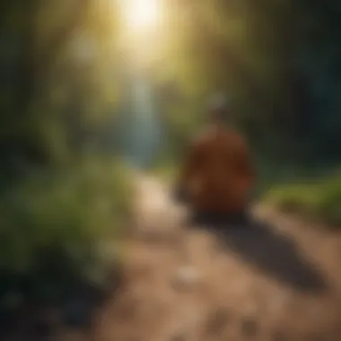 Meditation for Mindfulness A person meditating in a peaceful environment