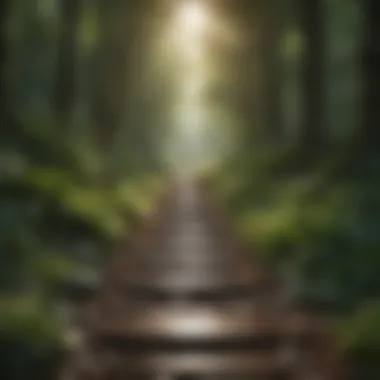 Tranquility in Nature A serene landscape representing tranquility and mindfulness