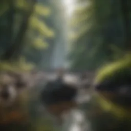 A serene landscape reflecting tranquility and calmness