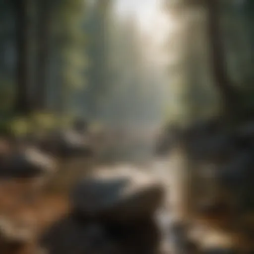 A serene landscape promoting calmness