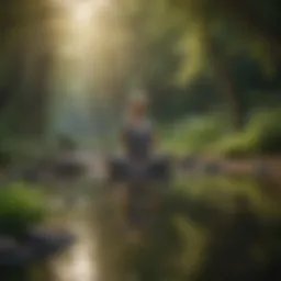 A serene landscape symbolizing inner peace and self-care