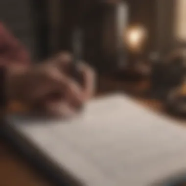 Charting Your Aspirations A diary with goals and aspirations written down