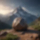 A serene landscape with a mountain peak symbolizing strength and resilience.