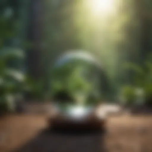 Inspirational quote on a serene background