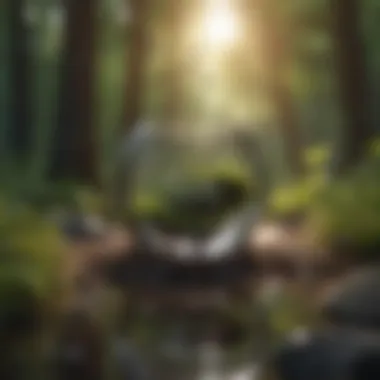 Motivational quote with nature imagery