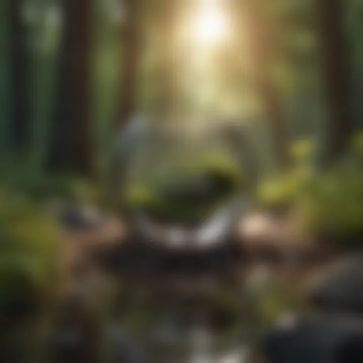 Motivational quote with nature imagery