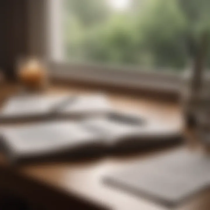 A journal and pen on a table, representing self-reflection and awareness.