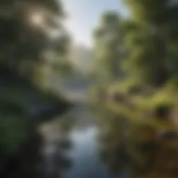 A serene landscape symbolizing tranquility and mental peace