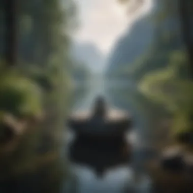 Emotional Balance in Nature A serene landscape symbolizing emotional balance and peace