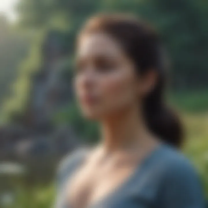 A serene landscape symbolizing inner peace and self-acceptance