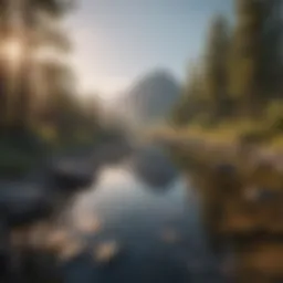 A serene landscape symbolizing tranquility and mindfulness