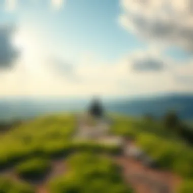 The Journey to Self-Worth A serene landscape symbolizing inner peace and self-discovery