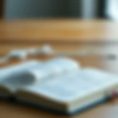 Gaining Insights on Self-Worth An open book with pages turning, representing knowledge and insights