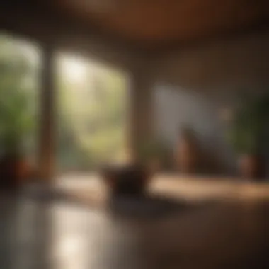 Tranquility Within: Creating Your Meditation Space A tranquil indoor space for meditation practice.