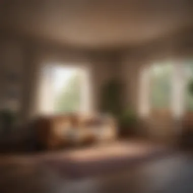 Comforting Space for Relaxation A cozy room with soft lighting, inviting relaxation through sound.