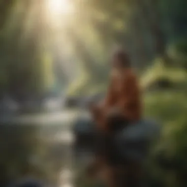 Embracing Tranquility in Nature A serene landscape embodying tranquility