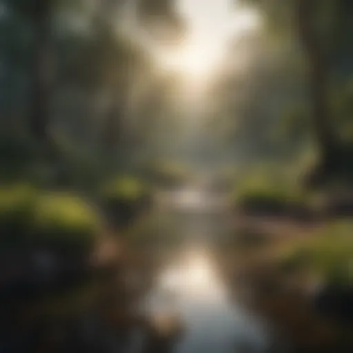 A serene landscape depicting a fresh start