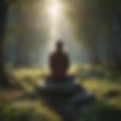 A tranquil landscape symbolizing new beginnings and solitude