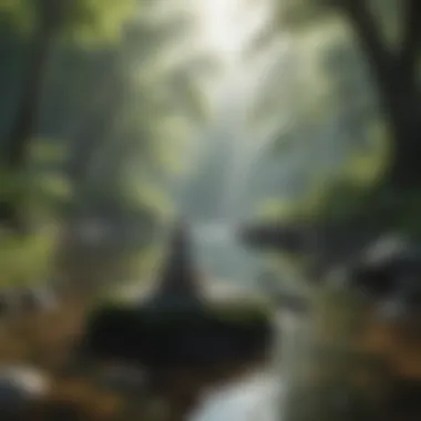 Embracing Serenity: Nature's Influence on Calmness A serene landscape promoting relaxation and calmness