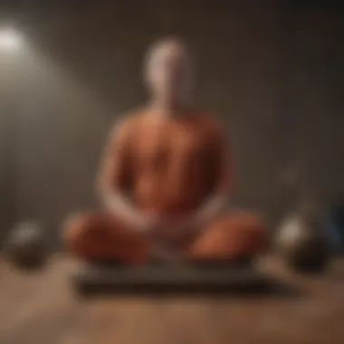 Artwork illustrating mindfulness practices and meditation