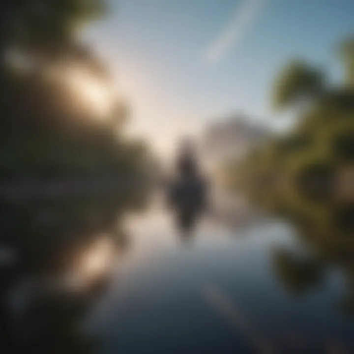 A serene landscape symbolizing inner peace and self-reflection
