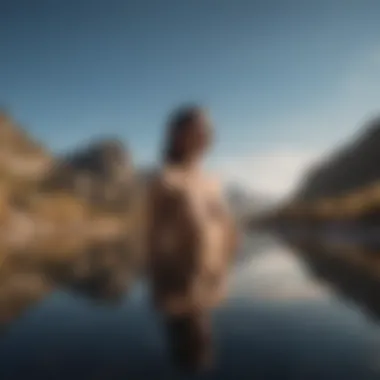 Embracing Self-Reflection A serene landscape symbolizing self-reflection