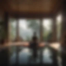 A serene space for self-reflection with calming elements