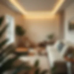 A serene environment with soft lighting and cozy seating