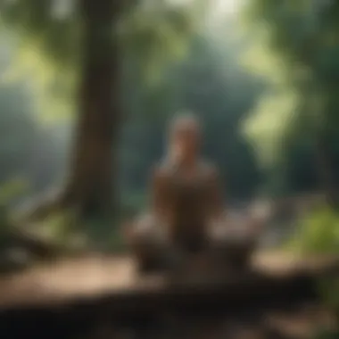 Cultivating Peace Through Meditation Meditation in a serene environment