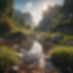 A serene landscape representing tranquility and optimism