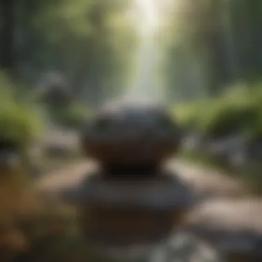 Tranquil Landscape for Emotional Balance A calm landscape, representing tranquility and emotional regulation