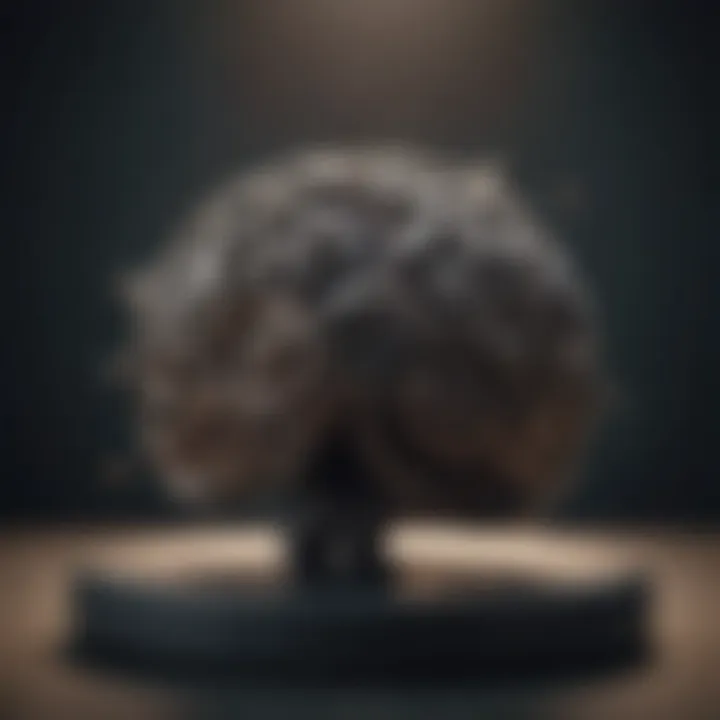 A brain with gears, illustrating cognitive-behavioral strategies