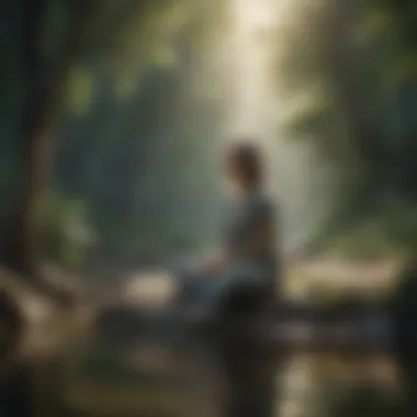 Embracing Tranquility for Mental Wellness Serene landscape representing tranquility and mental wellness