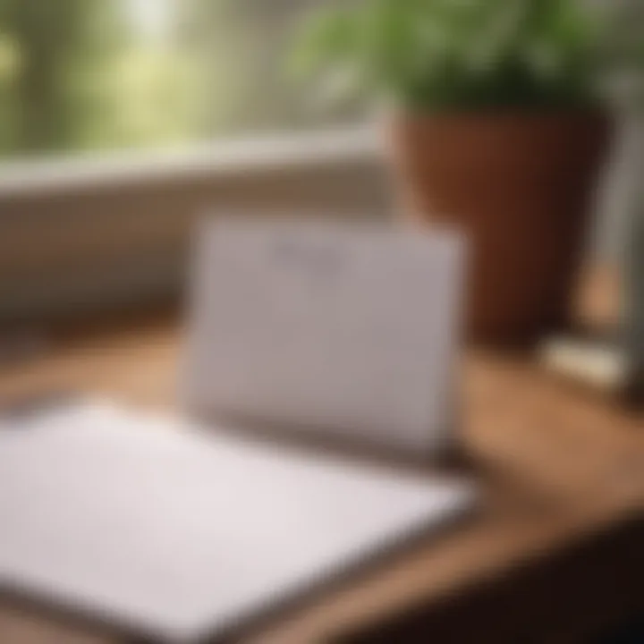 A notepad with a list of stress management techniques