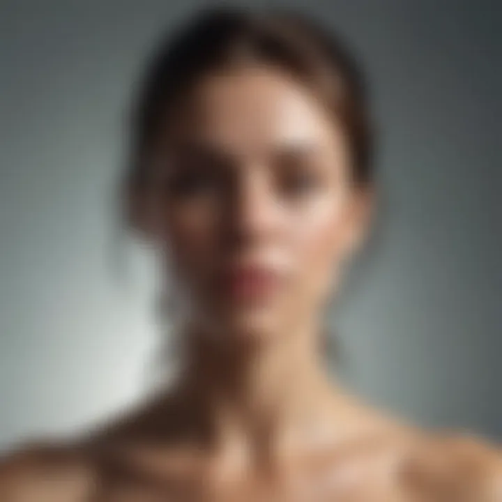 An abstract depiction of self-reflection and inner strength