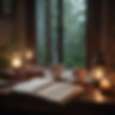 Pre-Sleep Rituals to Reduce Anxiety A cozy reading nook with a book and a cup of tea