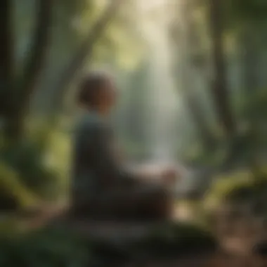 Embracing Mindfulness in Nature A peaceful nature scene reflecting tranquility and mindfulness